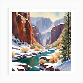 Grand Canyon Winter Art Print