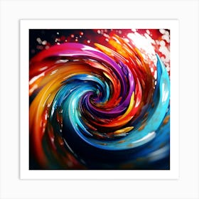 Abstract Tornado Artwork  Art Print