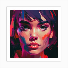 Pretty Face Fine Art Style Portrait Art Print