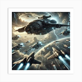 Skyward Dominion Air Fleet Art Print