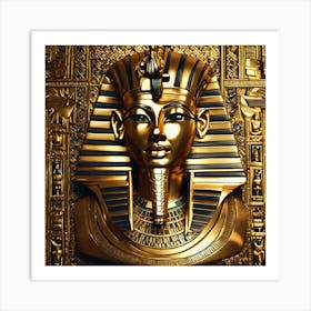 Golden Pharaoh Art Print