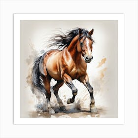 Horse Galloping 13 Art Print