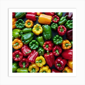 Colorful Peppers 57 Art Print