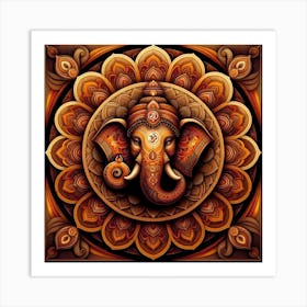 Ganesha, Hindu God Art Print