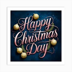 Happy Christmas Day 8 Art Print