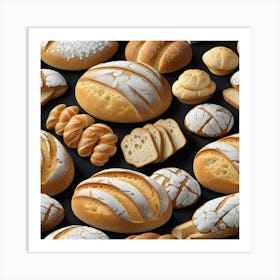 Breads And Pastries 1 Art Print