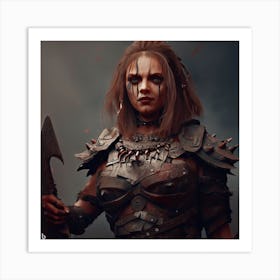 Woman With A Sword 1 Art Print