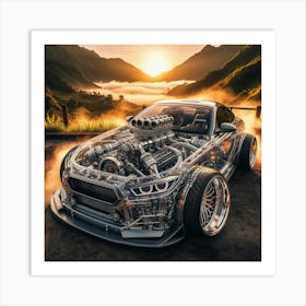 Bmw Z4 Engine Art Print