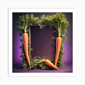 Carrots In A Frame 57 Art Print