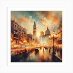 City At Night Art Print