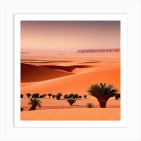 Desert Landscape - Desert Stock Videos & Royalty-Free Footage 8 Art Print