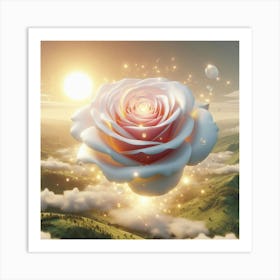 Rose In The Sky 3 Art Print