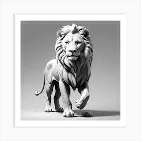 Lion Coloring Pages Art Print