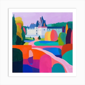 Colourful Gardens Château De Chenonceau Garden France 4 Art Print
