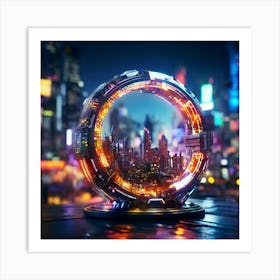 Futuristic City Art Print