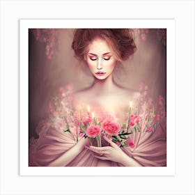 Beautiful Woman Art Print