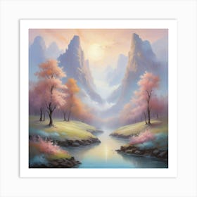 Chinese Landscape Painting Art Print Art Print