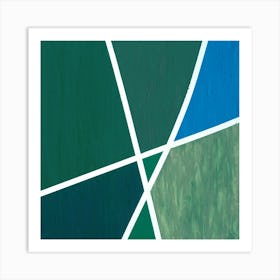 Randy - Ocean Green Art Print