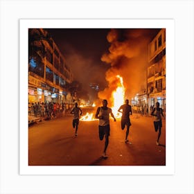 Street Protest Art Print