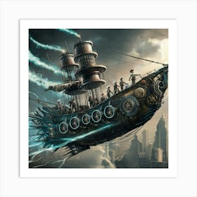 Steamship Art Print