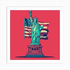 A Usa Vector Design Illustration 1720004074 3 Art Print