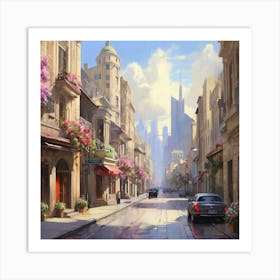 City Street Art Print