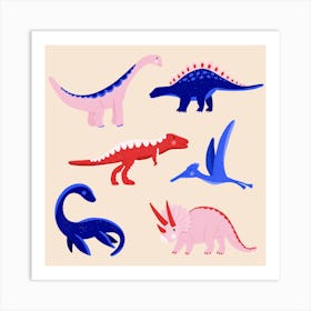 The Dinosaurs Art Print