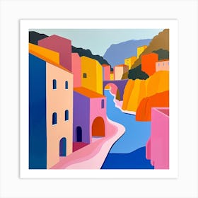 Abstract Travel Collection Monaco 4 Art Print