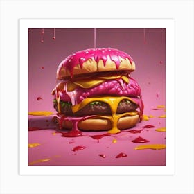 Burger Art Art Print