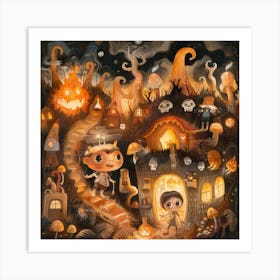 Spooky Night Art Print