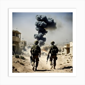 Israeli Soldiers In Syria Art Print