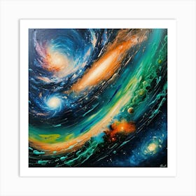 Galaxy Painting 3 Art Print