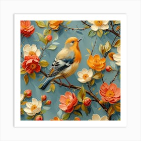 Bird On A Branch 5 Art Print