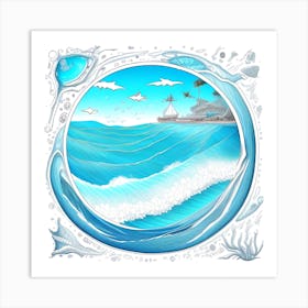 Seascape 1 Art Print