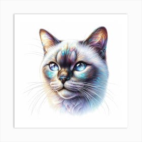 Creative Feline Cat Artwork 107 Art Print