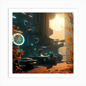 Sci-Fi Setting Art Print