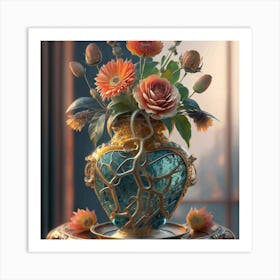 Vase Unique And Rare Decorative Antique 12 Art Print