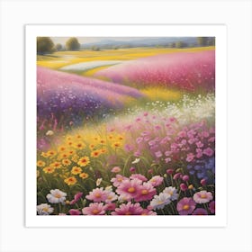 Field Of Flowers Art Print