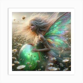 Fairy In A Field 4 Art Print