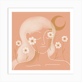 Bloom With Grace Square Art Print