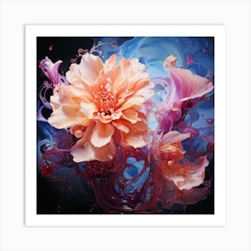 Xhl7071 Flower Art By Tom Levin Watercolor On Canvas In The Sty B034b575 9c6a 4d87 Bcec Db508b9f4e63 Art Print