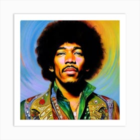 Jimi Hendrix 5 Art Print