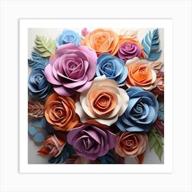 Paper Roses 6 Art Print