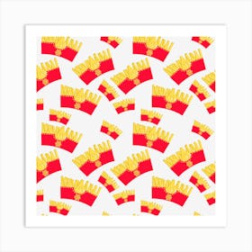 French Fries Pattern Art Print