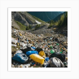 Garbage In The Mountains 4 Art Print