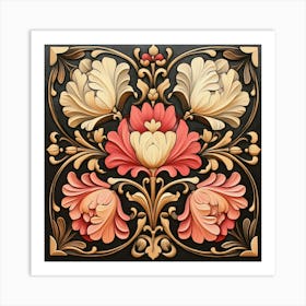 Floral Pattern Art 1 Art Print