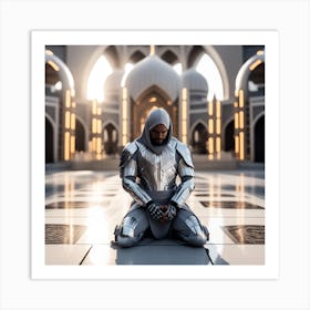 Islamic Man In Armor 1 Art Print