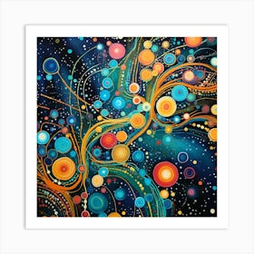 Circles In Space Art Print