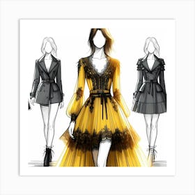 Fashion Illustration 3 Art Print