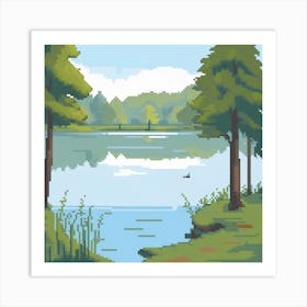 Pixel Art 28 Art Print